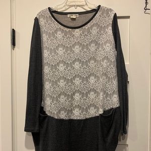 Anthropologie Lili’s Closet lace tunic style dress with pockets!